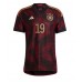 Maillot de foot Allemagne Leroy Sane #19 Extérieur vêtements Monde 2022 Manches Courtes